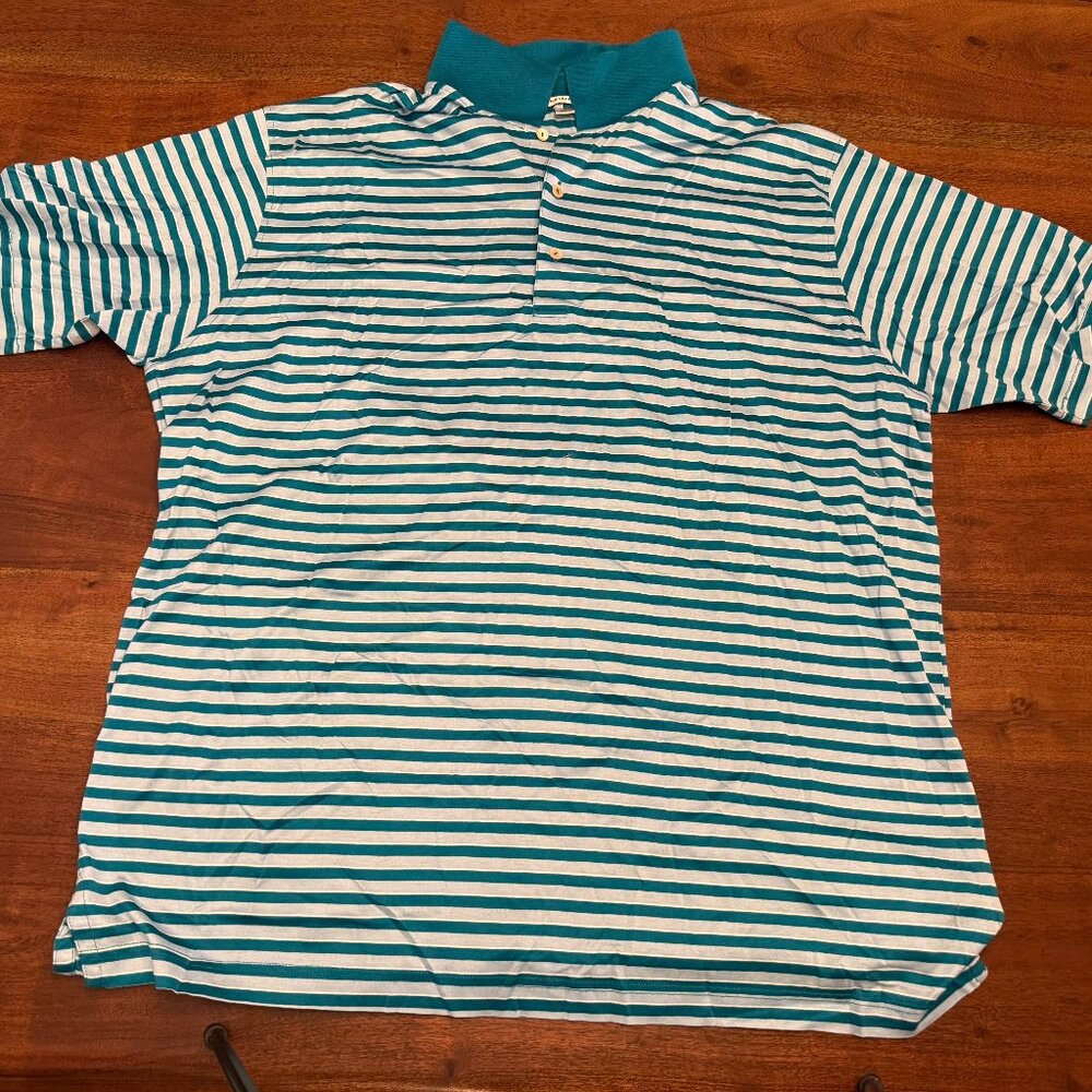 Blue Green Peter Millar Men's Summer Comfort Performance Polo